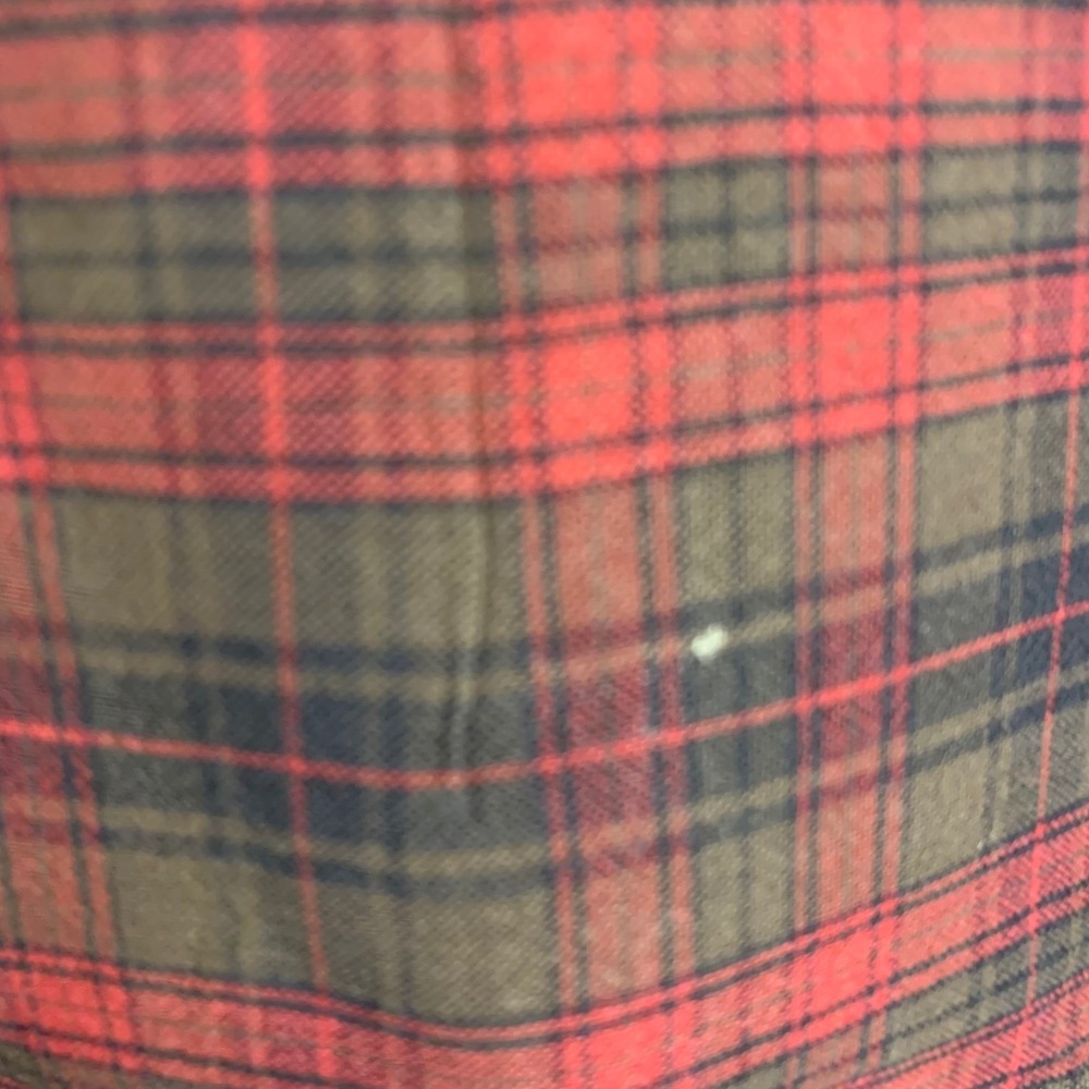 Cinch Western Shirt Mens XL Meas. Red Plaid Long Sleeve Button Down Cotton Tag L - Picture 15 of 16